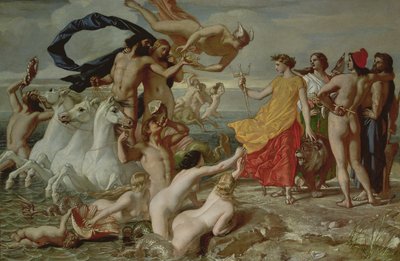 Netuno renuncia a Britannia o Império do Mar, 1847 (óleo sobre papel a bordo) de William Dyce